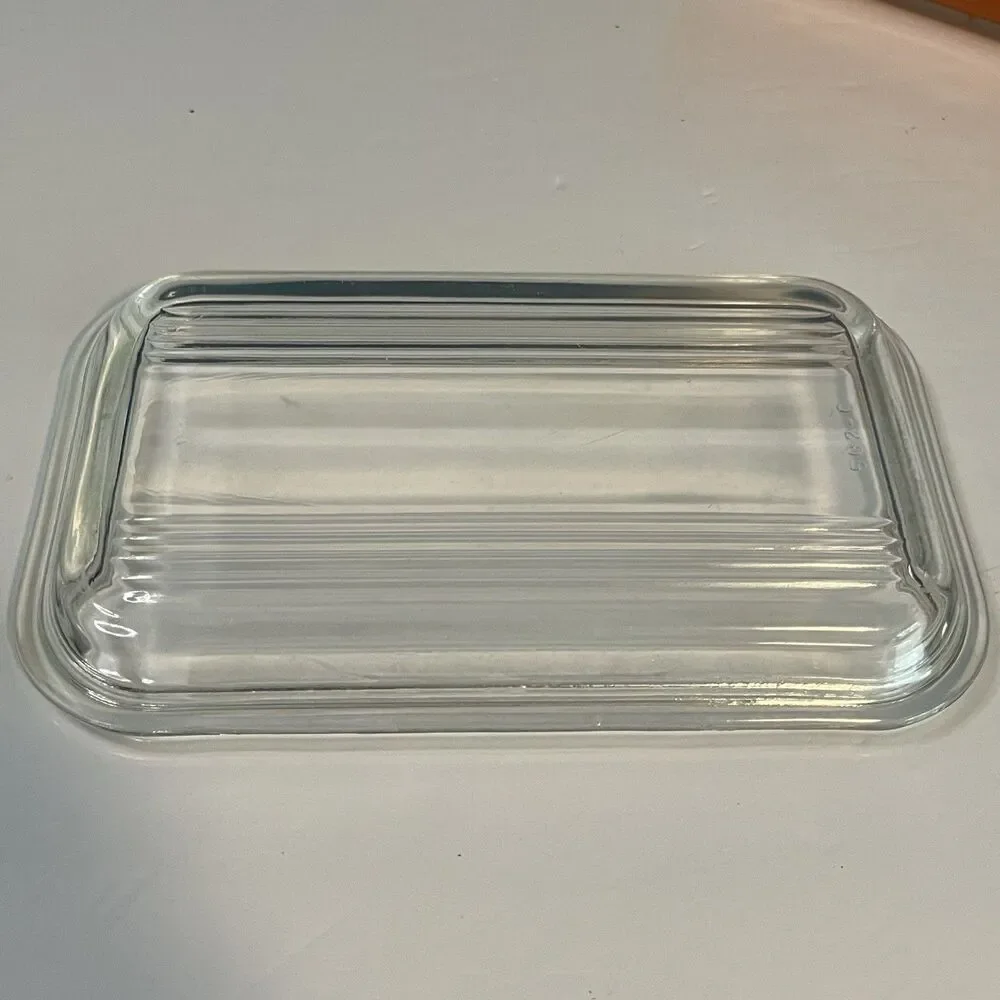 Vtg PYREX Autumn Harvest Wheat Refrigerator Dish 502 With Lid Made In USA *HTF